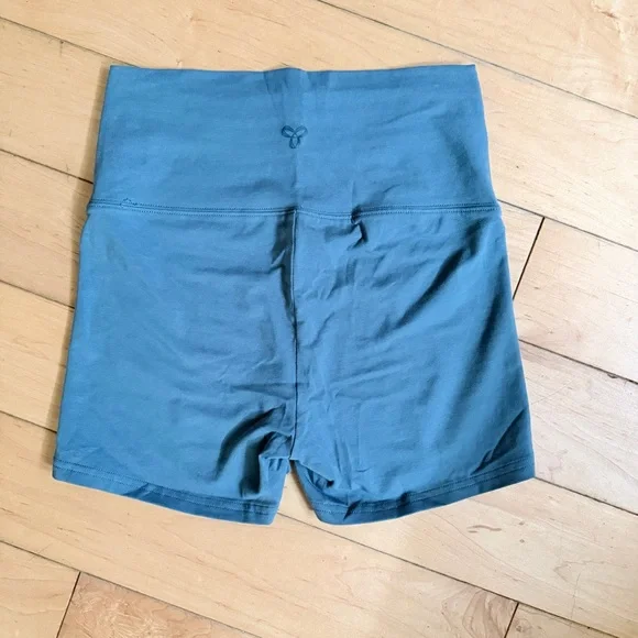 TNA High-Waist Bike Shorts in Slate Blue - Picture 2 of 4